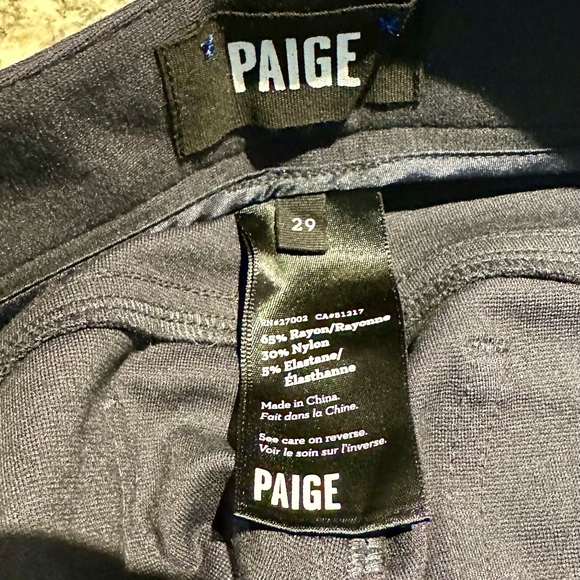 Size 29 Navy Paige pants — brand new! - Picture 5 of 5